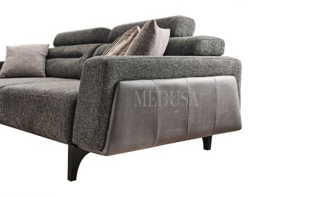 Medusa Home Mobilya - Oslo Üçlü Koltuk Antrasit