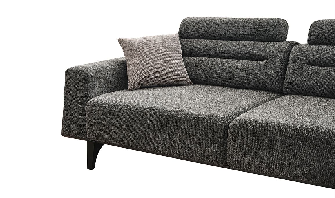 Medusa Home Mobilya - Oslo Üçlü Koltuk Antrasit