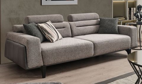 Medusa Home Mobilya - Oslo Üçlü Koltuk Gri