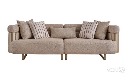 Medusa Home Mobilya - Osvin Luxury Üçlü Koltuk