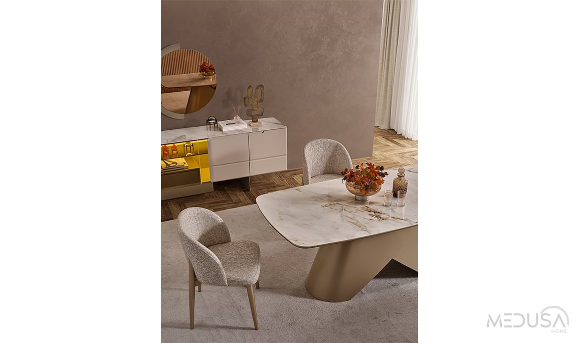 Medusa Home Mobilya - Osvin Luxury Yemek Masası