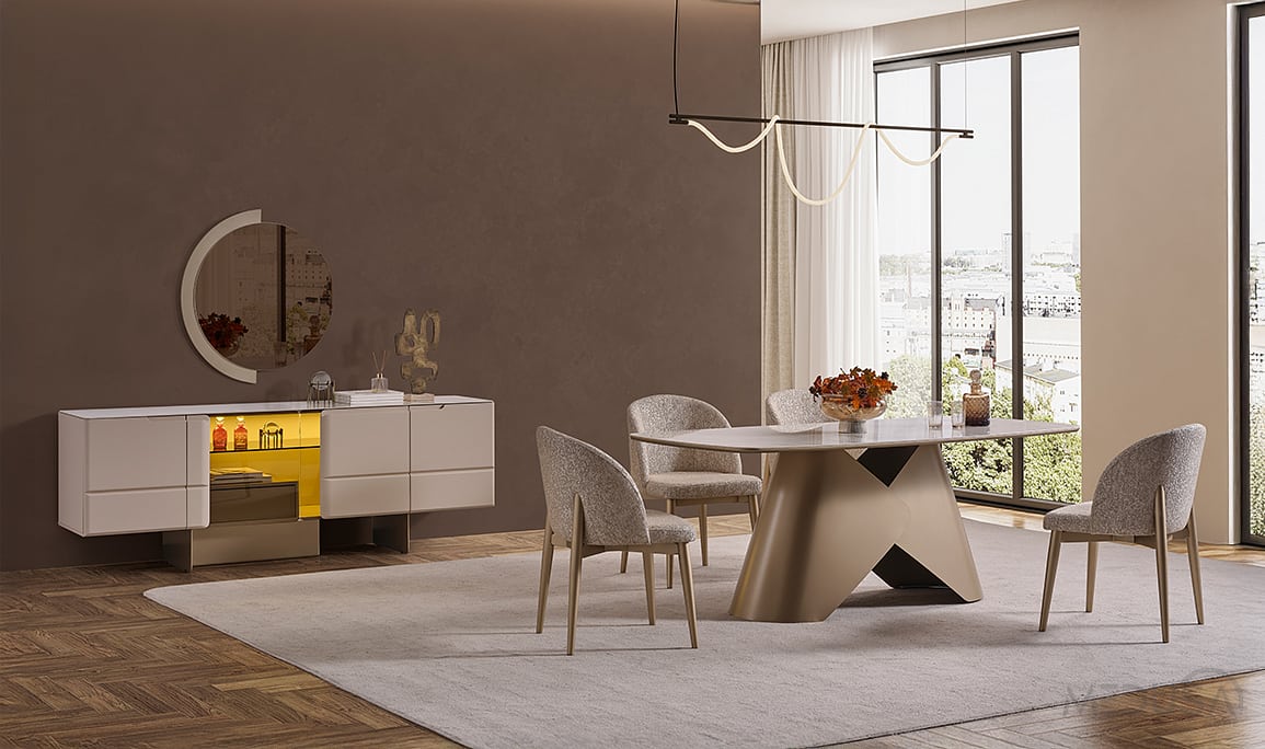 Medusa Home Mobilya - Osvin Luxury Yemek Odası