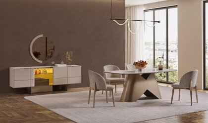 Medusa Home Mobilya - Osvin Luxury Yemek Odası