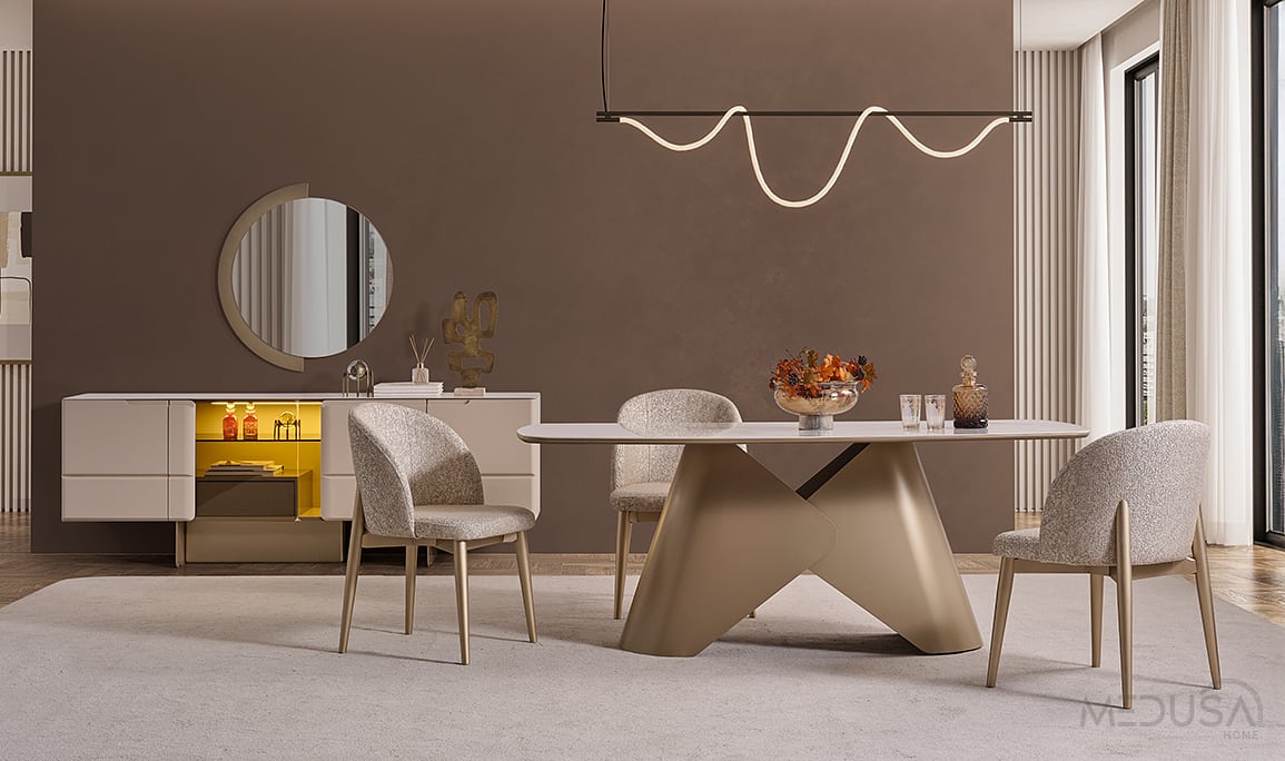 Medusa Home Mobilya - Osvin Luxury Yemek Odası
