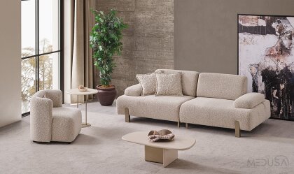 Medusa Home Mobilya - Osvin Üçlü Koltuk