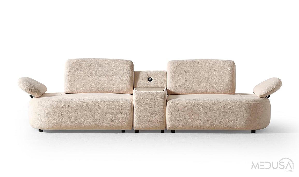 Medusa Home Mobilya - Öykü Sehpalı Üçlü Koltuk