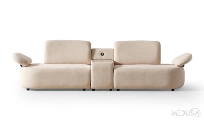 Medusa Home Mobilya - Öykü Sehpalı Üçlü Koltuk