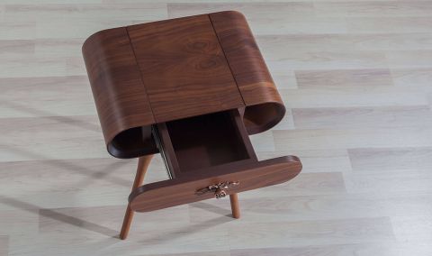 Medusa Home Mobilya - Özgür Yan Sehpa Ceviz