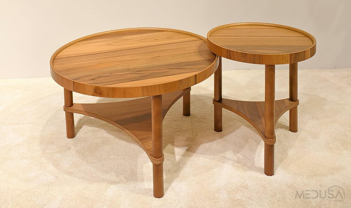 Medusa Home Mobilya - Pablo Ceviz Sehpa Seti