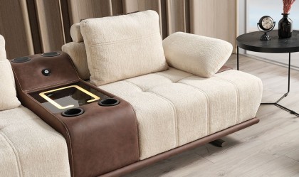 Medusa Home Mobilya - Pablo Ses Sistemli Üçlü Koltuk