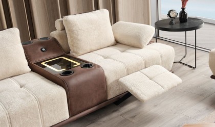 Medusa Home Mobilya - Pablo Ses Sistemli Üçlü Koltuk