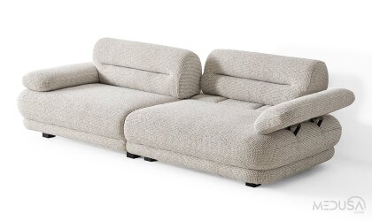 Medusa Home Mobilya - Pagoda Dinlenme Mekanizmalı Üçlü Koltuk