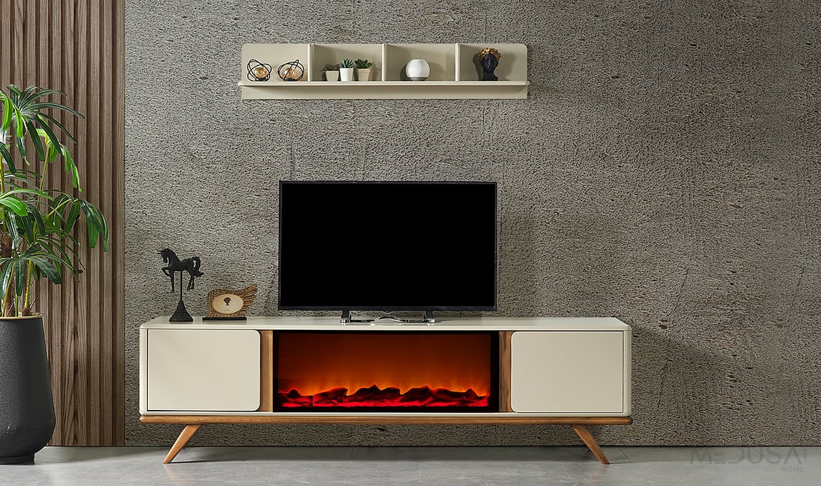 Medusa Home Mobilya - Palda Şömineli Tv Ünitesi