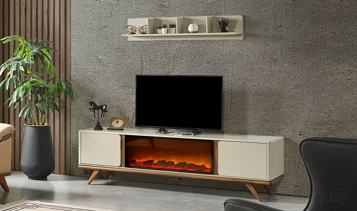 Medusa Home Mobilya - Palda Şömineli Tv Ünitesi