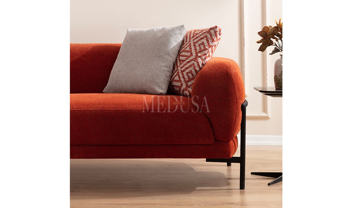 Medusa Home Mobilya - Palermo Koltuk Takımı L+3+1 Kahve