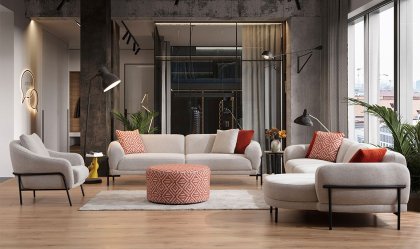 Medusa Home - Palermo Koltuk Takımı L+3+1 Medusa Home - Palermo Koltuk Takımı L+3+1