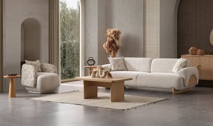 Medusa Home Mobilya - Panama Meşe Koltuk Takımı