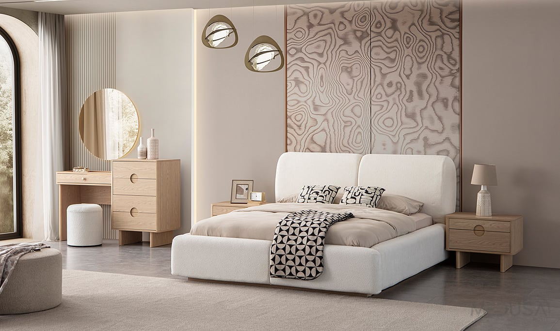 Medusa Home Mobilya - Panama Meşe Yatak Odası