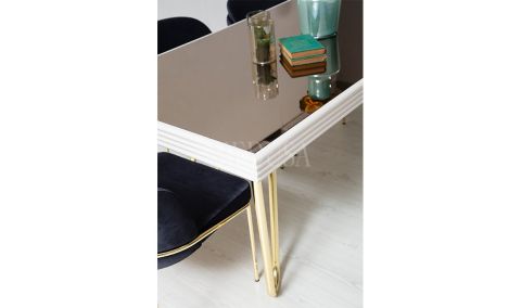 Medusa Home Mobilya - Pandora Beyaz Yemek Odası