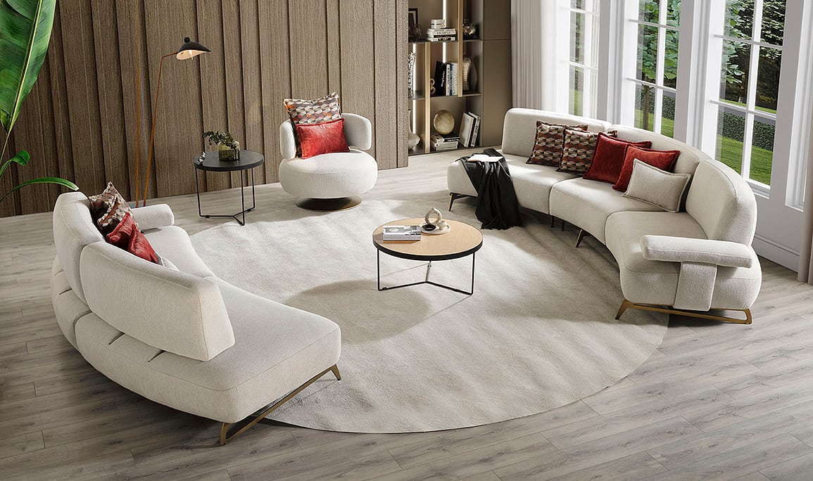 Medusa Home Mobilya - Paola Kavisli Koltuk Takımı
