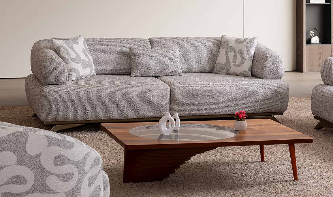 Medusa Home Mobilya - Parino Üçlü Koltuk