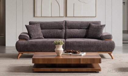 Medusa Home - Paris Brown Üçlü Koltuk