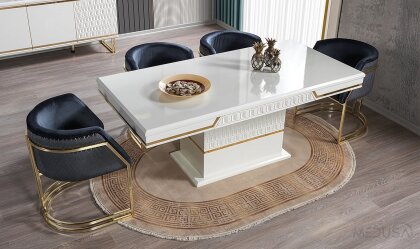 Medusa Home - Paris Luxury Ahşap Yemek Masası Medusa Home - Paris Luxury Ahşap Yemek Masası