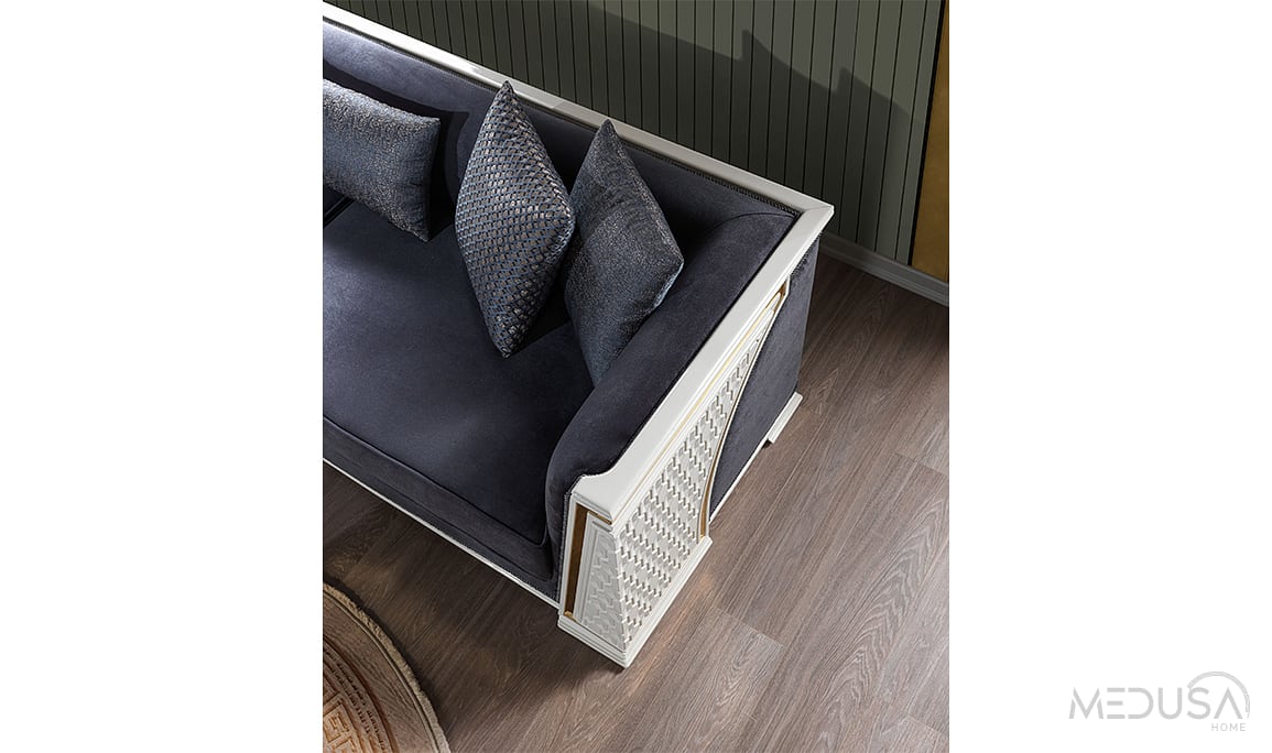 Medusa Home Mobilya - Paris Luxury Üçlü Koltuk