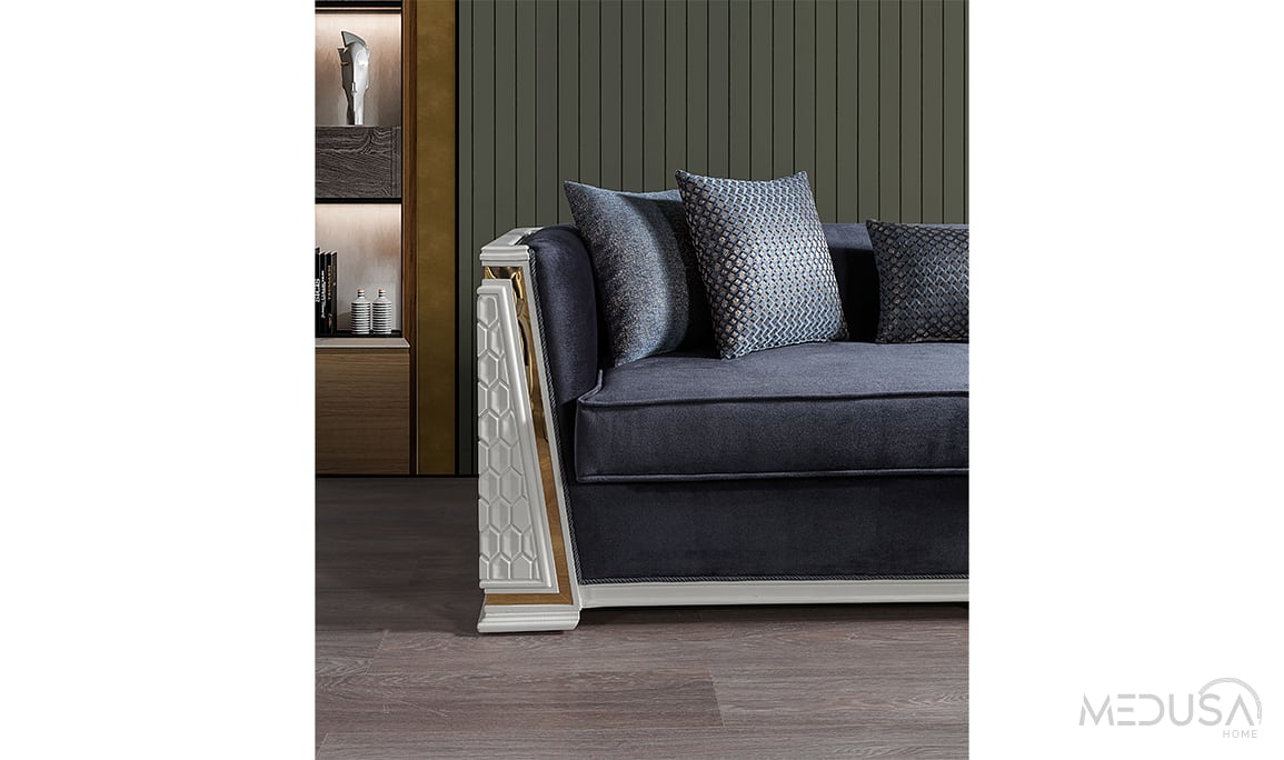 Medusa Home Mobilya - Paris Luxury Üçlü Koltuk