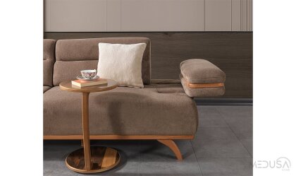 Medusa Home Mobilya - Pars Kahve Üçlü Koltuk
