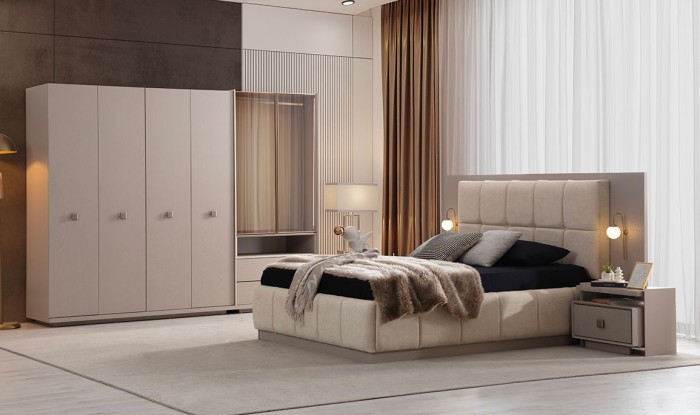 Medusa Home Mobilya - Pearlina Yatak Odası - Beyaz Yatak Odası
