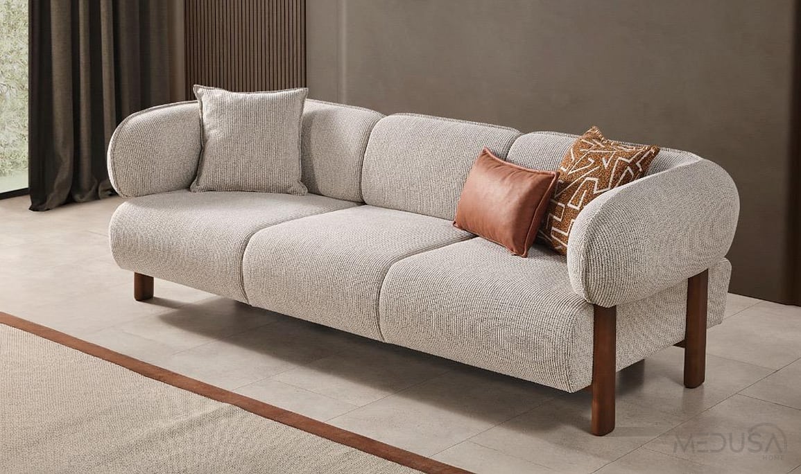Medusa Home Mobilya - Pebble Üçlü Koltuk