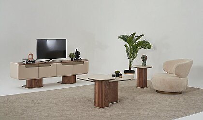 Medusa Home Mobilya - Pera Ceviz Yemek Odası