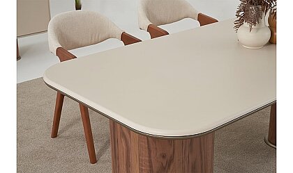 Medusa Home Mobilya - Pera Ceviz Yemek Odası