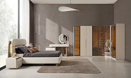Medusa Home Mobilya - Pera Köşe Yatak Odası