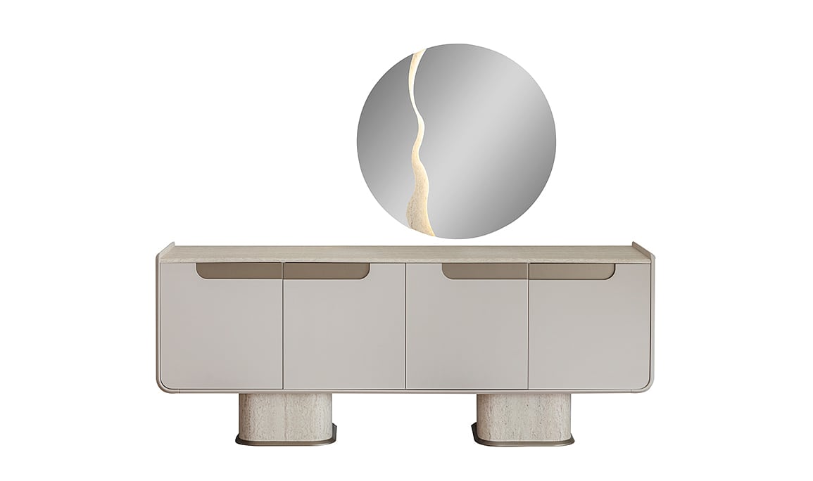 Medusa Home Mobilya - Pera Traverten Yemek Odası