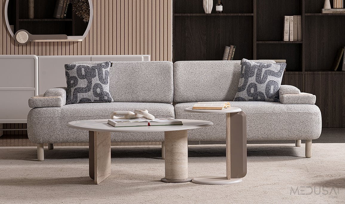 Medusa Home Mobilya - Perla Üçlü Koltuk