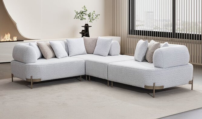 Medusa Home Mobilya - Perle Köşe Takımı - L Köşe Takımları