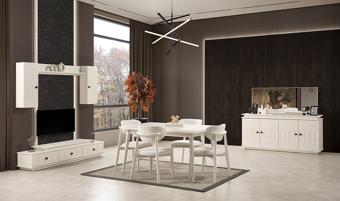 Medusa Home Mobilya - Petek Yemek Odası