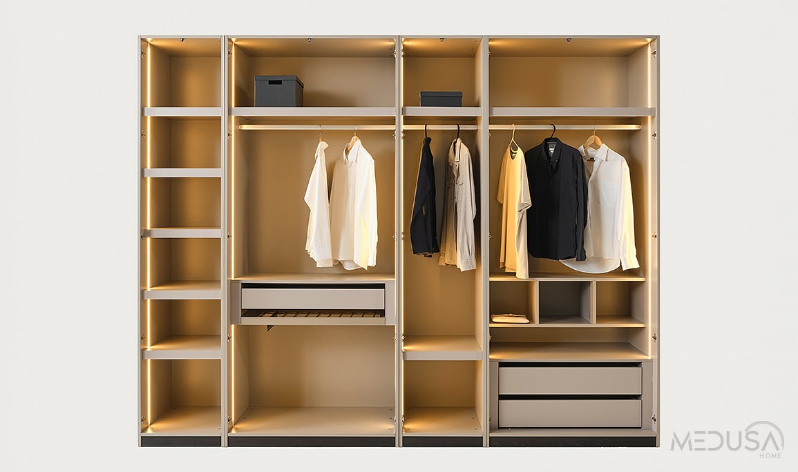 Medusa Home Mobilya - Petra 6 Kapaklı Gardırop