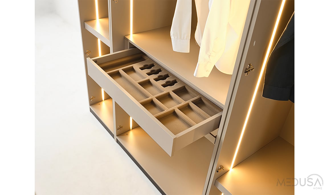 Medusa Home Mobilya - Petra 6 Kapaklı Gardırop