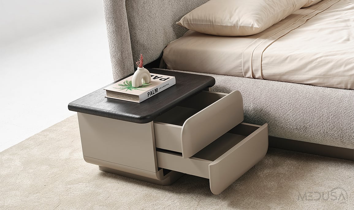 Medusa Home Mobilya - Petra Çift Kapaklı Komodin