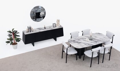Medusa Home Mobilya - Petriva Yemek Odası