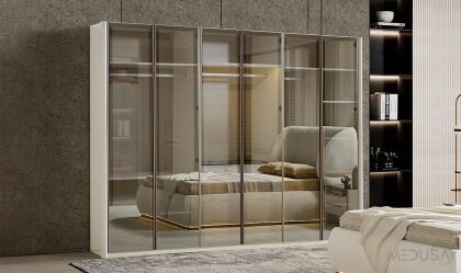 Medusa Home Mobilya - Petron Yatak Odası Cam Kapaklı