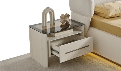 Medusa Home Mobilya - Petron Yatak Odası Cam Kapaklı