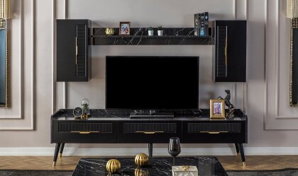 Medusa Home Mobilya - Photon Siyah Yemek Odası