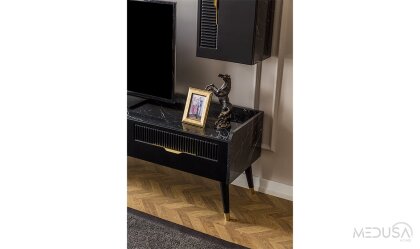 Medusa Home Mobilya - Photon Siyah Yemek Odası