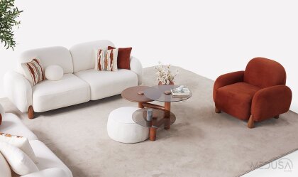 Medusa Home Mobilya - Piedra Bohem Üçlü Koltuk