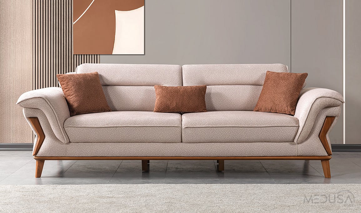 Medusa Home Mobilya - Pierra Vizon Üçlü Koltuk