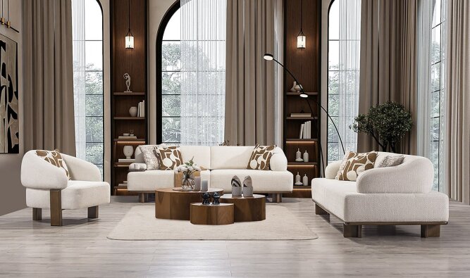 Medusa Home Mobilya - Pietra Koltuk Takımı - Modern Koltuk Takımları